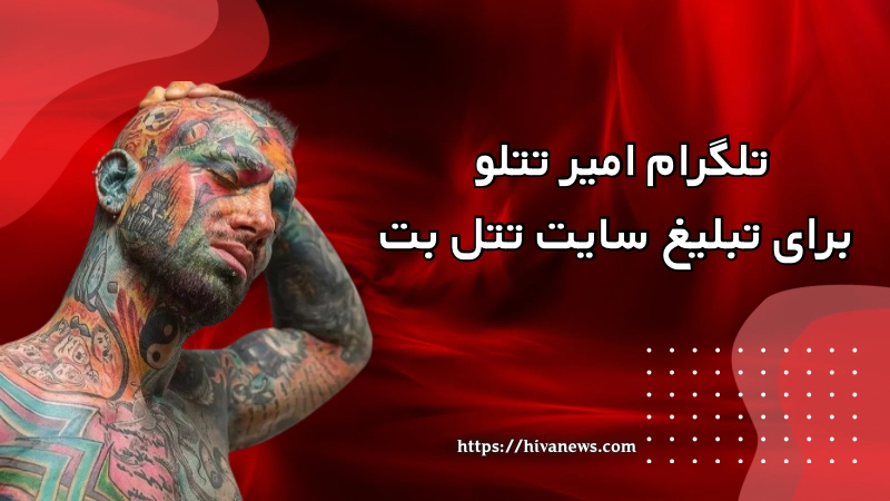 تلگرام امیر تتلو برای تبلیغ سایت تتل بت